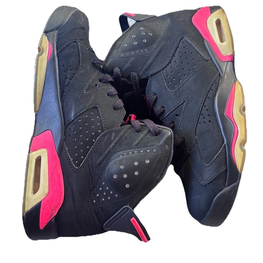 Sz 8.5 Jordan 6 Retro Infrared Black 2014 384664-023 Authentic Quick Ship - Picture 6 of 9